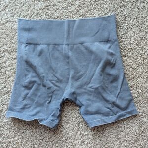 JoyLab Blue Bike Shorts Seamless High-Waisted Compression